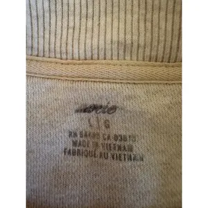Aerie Womens Oversized‎ Camo Sweatshirt Green Cream Crew Neck 4427-6026-5 L thumbnail 5