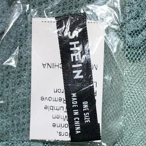 SHEIN Sheer Lace Boho Tunic Top Green One Size NWT Lace Up Babydoll‎ thumbnail 5