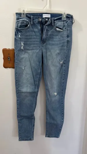 Ripped skinny jeans Studio Blue thumbnail 1