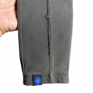 Irideon Riding Tights Womens L Gray Suede Knee Patch Equestrian Breeches USA thumbnail 8