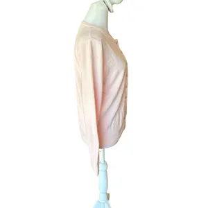 Polo Ralph Lauren Cashmere Cardigan Pony Sweater Light Pink Womens Large thumbnail 3