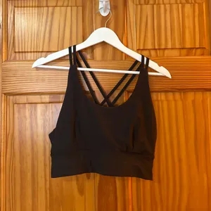 Urban Outfitters Size Medium Long-Line Black Bra thumbnail 6