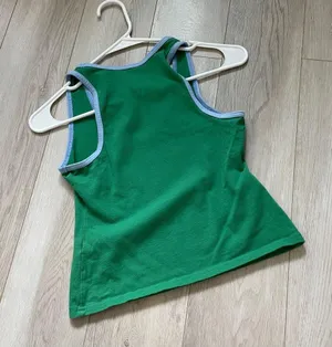 Anthropologie Tank Top sporty daily practice womens Green (xxsmall) preppy thumbnail 7