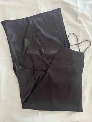 the edit by beginning boutique manhattan slip dress in black thumbnail 3