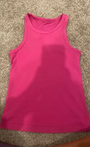 Lululemon sonic pink regular tank top size 2 thumbnail 1