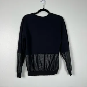 ARITZIA Wilfred Free Long Sleeve Pullover‎ Black Sz S thumbnail 6