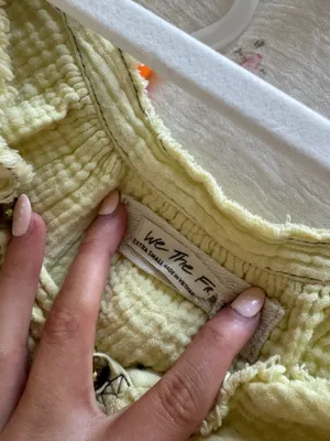 Free People We The Free Yellow Pullover/Long Sleeve Top thumbnail 3