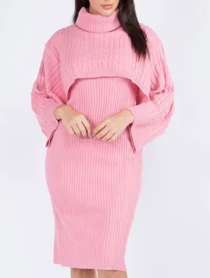 Two Piece sweater dress Pink Size L thumbnail 1