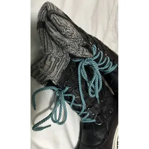 TOTES Glenda Black, Women's Lace-Up‎ Boots, Size 6 Med thumbnail 8