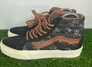 VANS Sk8-Hi Multi Print Black Brown Women Skateboarding Shoes size 8 thumbnail 1