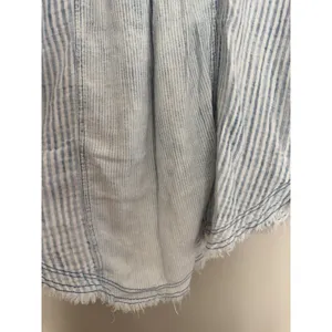 Free People We The Free Indigo Skies Blue Stripe Shirt Women's Size Small thumbnail 13