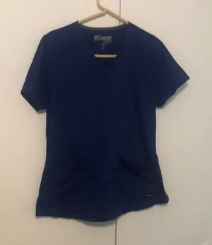 Grey’s Anatomy By Barco Blue Color Women’s Size Medium Scrub Top thumbnail 1