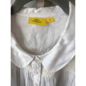Roller Rabbit White Embroidered Yoke Peter‎ Pan Collar Viscose Blouse Small thumbnail 2