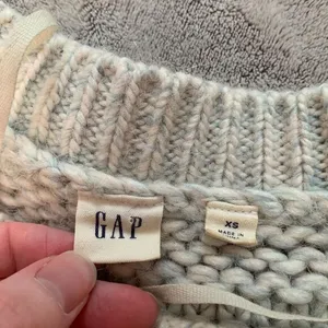 GAP Womens XS Sweater Chunky Knit‎ Cable Sweater Oversized Puff Sleeve Winter thumbnail 4