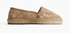 H&M Crochet Espadrille Slip-On - Brown thumbnail 1