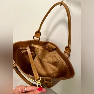 Longchamp Small Leather Tote | Brown thumbnail 8
