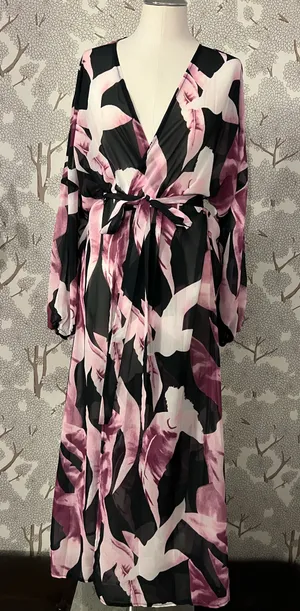 Sheer beach coverup/kaftan thumbnail 1