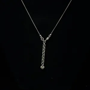 Brighton Necklace 16-18in Silver Scrollwork Pendant Heart Charm Adjustable Chain thumbnail 5
