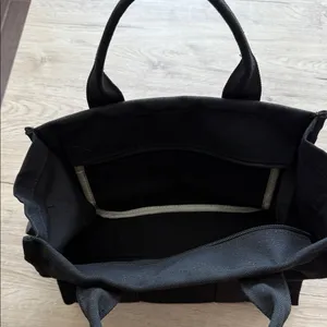 Black Canvas Tote Bag thumbnail 3