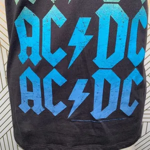 Chaser AC/DC Band Graphic Tee Shirt Gray‎ Neon thumbnail 4