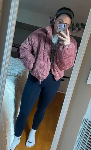 Wild Fable Fluffy Pink Jacket thumbnail 1