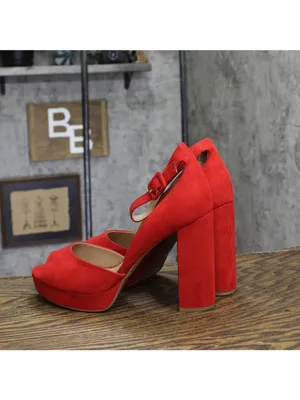NWT Sun + Stone Reemaa Block-Heel Platform Open-Toe Sandals 10018613300 Red 9W thumbnail 3