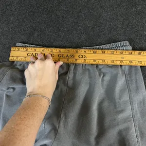Lazy Sunday Women Grey Mineral Wash Wide Leg Pintuck Sweatpants Size M thumbnail 8
