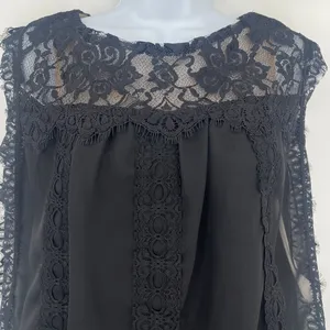Vtg Jessica McClintock 90s Lace Drop Waist Dress Sz 8 Whimsigoth Dark Coquette thumbnail 4