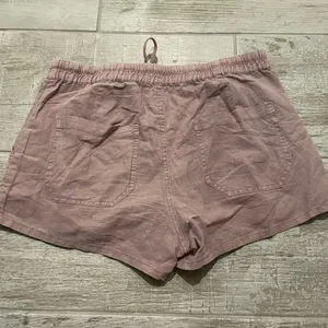 Cosmic Blue Love Purple Linen Drawstring Shorts thumbnail 4