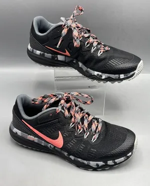 Nike Dual Fusion Trail 2 Running Shoes Women 5 Black Athletic Sneaker 819147-001 thumbnail 1