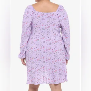 Sanrio My Melody & Kuromi‎ Sweetheart Long-Sleeve Mini Dress XL thumbnail 3