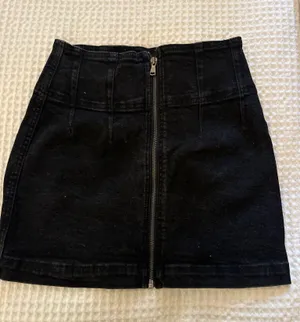 Free People Mini Denim Skirt thumbnail 1