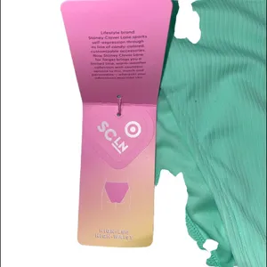 NWT Stoney Clover X Target Mint‎ Green Ribbed High Waist High Leg Bikini Bottoms thumbnail 4