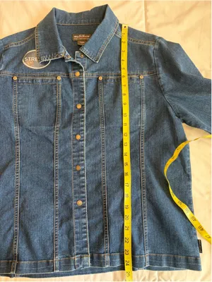 NWOT Woolrich Stretch Jean Jacket Women’s Large Americana Workwear Chic U9 thumbnail 12