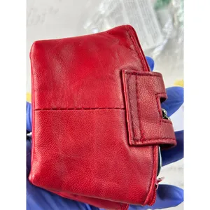 Hampton‎ Direct Red Leather Coin Purse Kiss Lock Multi Pocket Wallet 62654 NEW thumbnail 6