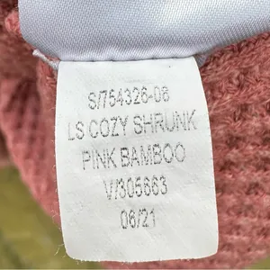 Old Navy Cozy Shrunk Waffle Knit Henley Sweater in Pink Bamboo Sz XXL thumbnail 9