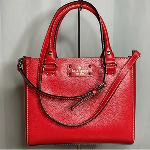 kate spade Red Wellesley Small Quinn Top Handle Crossbody Leather Bag - EUC thumbnail 1