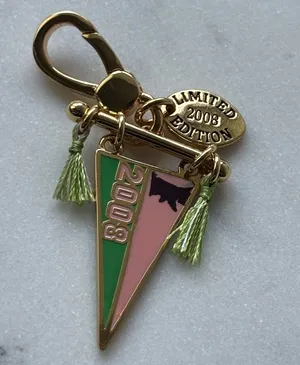 Neither juicy couture Limited Edition 2008 Gold and Pink Keychain thumbnail 1