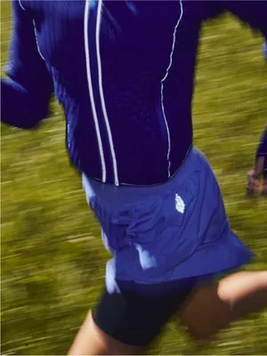 NEW! Free People FP Movement L CARPE DIEM Blueberry Athletic Shorts Periwinkle thumbnail 14