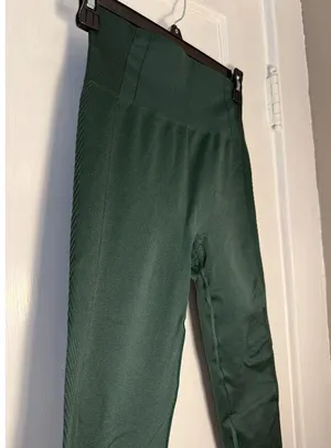 Abercrombie and Fitch YPB Forest Green Leggings Size S thumbnail 3