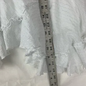 Candie's size 5 30 Asymmetrical Denim White Skirt ruffle cowgirl y2k vintage vib thumbnail 7