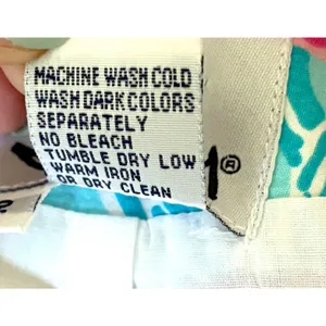 Lilly Pulitzer Vintage Patchwork Floral Animal Mini Skirt Pink Blue Size 2 thumbnail 7