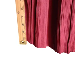 Ryan + Ryan Womens Smocked Midi Flutter‎ Dress Burgundy,M thumbnail 7