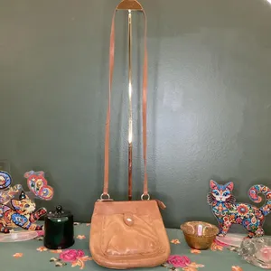 Vintage Fossil Brown Leather Cross‎ Body Bag thumbnail 3