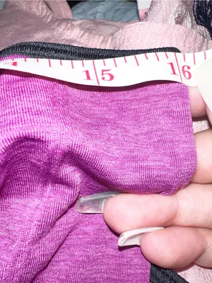 Lululemon Women’s In The Flow Purple Low Open Back Tank Top w/ Black Trim and Ruched Sides thumbnail 10