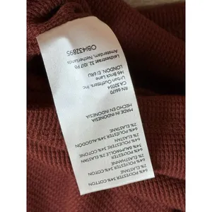 NWOT Free People We The Free REVOLVE All Nighter Tee red jasper waffleknit sz XL thumbnail 9