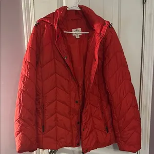 St John’s Bay Red Quilted Women's Jacket NWOT thumbnail 1