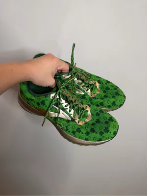 Brooks Brothers Brooks Launch 6 Run Lucky Womens 10 Green Gold Shamrock St Patricks Sneakers thumbnail 2