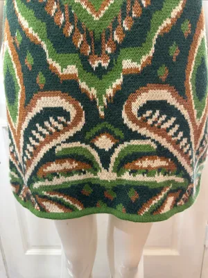 Farm Rio Pinneaple Ikat Knit Mini Skirt Size Small thumbnail 5