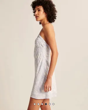 Abercrombie Halter Ruched Mini Dress thumbnail 3